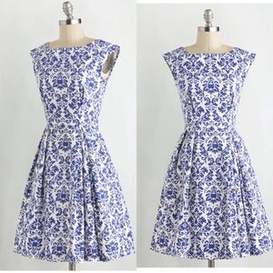 NWT Closet London Be Outside in Delft Dress in 12